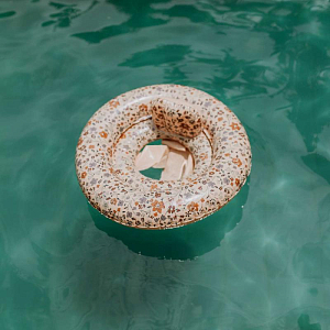 Круг надувной со спинкой Mrs. Ertha "Baby Magic Garden", таинственный сад, 60 см